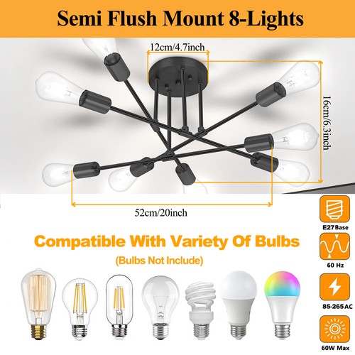Lights ceiling light black - 6/8,