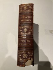 Encyclopedia Britannica 9th Edition Rare Book Antique 1898 Vol. XX PRU-ROS