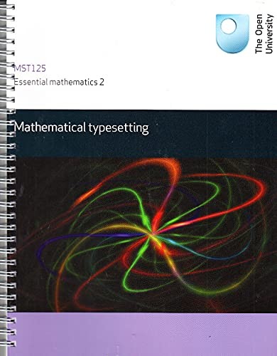 Mst125 essential mathematics - mst125,