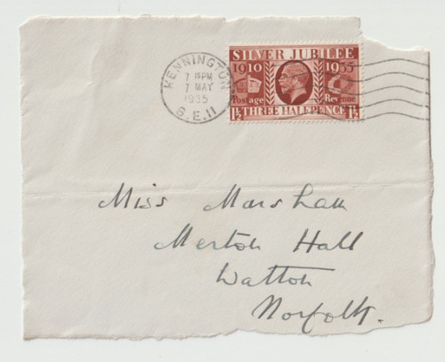 1935 fdc king - uk,