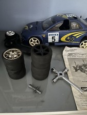 ts4n thunder tiger 1/10 nitro rc car (subaru impereza model)