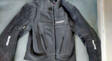 Men's leather motorcycle jacket 40 chest Medium - Bulletproof Magnum Black 