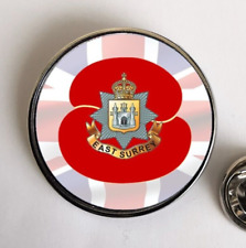 East Surrey Regiment Poppi lapel pin badge 25mm