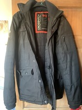 Men's Crosshatch Heavy Black winter jacket size L Need Small Repair See Details