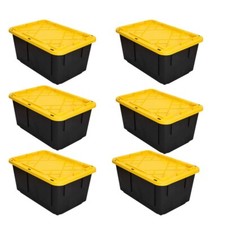 Storage Totes with Lids 6 PACK