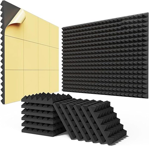 Acoustic foam panels 24pcs - acoustic,