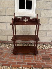 Dolls House Vintage Artisan Dennis Jenvey Display Shelves Whatnot