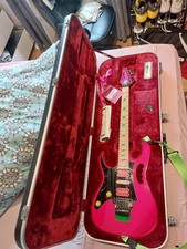 2017 Ibanez 30th Anniversary JEM Shocking Pink Left Handed Electric Guitar