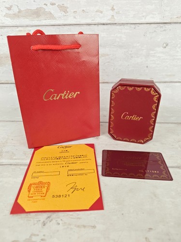 Empty red cartier jewellery - cartier,