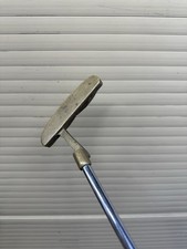 Vintage Style Brass Blade Putter With Lamkin Grip Right handed Steel Shaft 35"