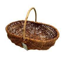 Nutley's Beautiful Medium Handmade Rustic Willow Garden Trug Basket Wicker