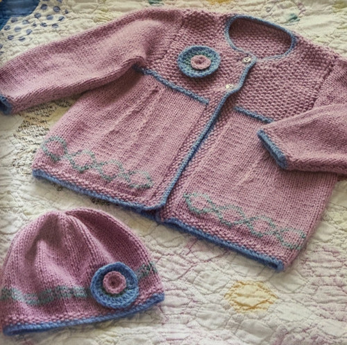 Baby coat hat set - hat,
