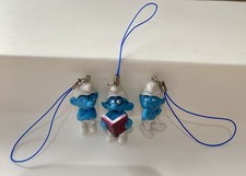 Vintage ~ Smurfs ? Phone/Key/ Bag Charm Bundle