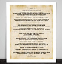 Desiderata by Max Ehrmann Poem
