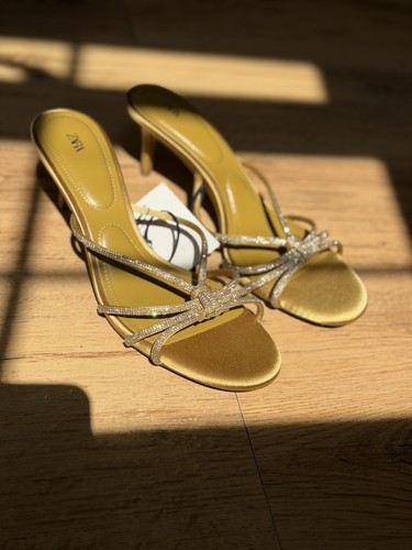 Zara heeled sandals with - sandals,