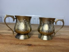 Vintage EPNS Brass Tankards