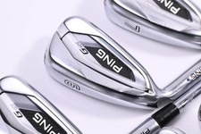 Left Hand Ping G425 Irons / 5-PW+SW / Blue Dot / Regular Flex Ping AWT 2.0