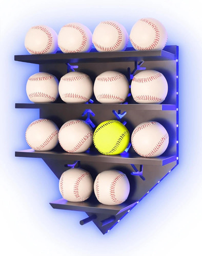 Led baseball display shelf - led,