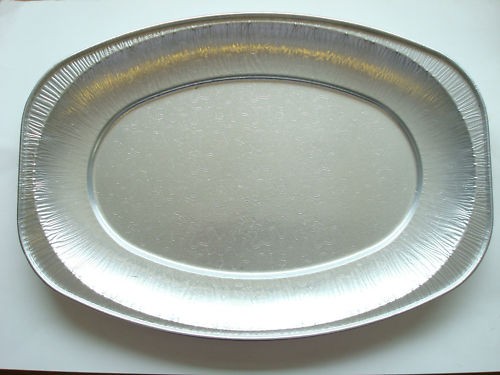 Silver foil platters - 14",