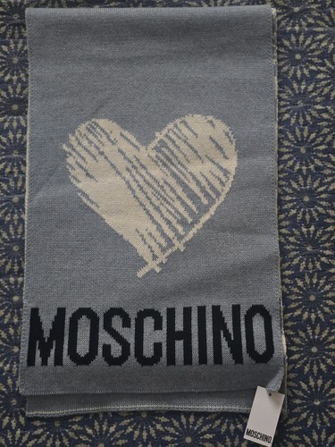 Moschino heart logo knit scarf - heart,
