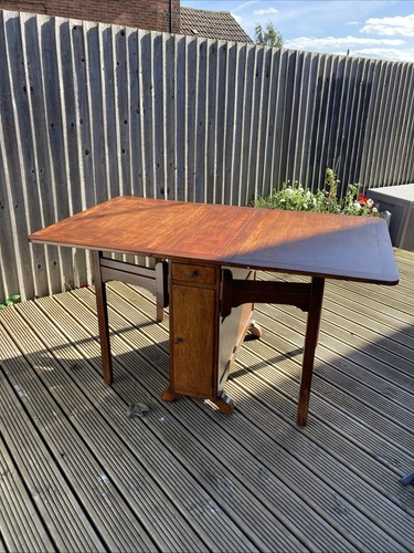Wooden drop leaf dining table - dining,