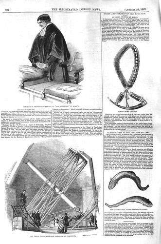 Original old antique print - old,