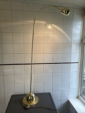 Gilt Coloured Floor Lamp Spot Light - Searchlight 2051 - 127cm Tall Adjustable!