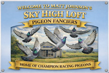 Pigeon Loft Personalised Sign