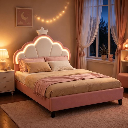 3ft single bed - upholstered,