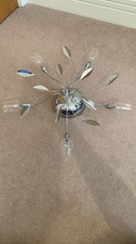 Vintage Chrome 5-Light Floral
