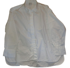 Bimba Y Lola Long Sleeve 100% Cotton Relaxed Fit White Blouse  Size M