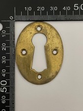 Antique Large Solid Brass Oval