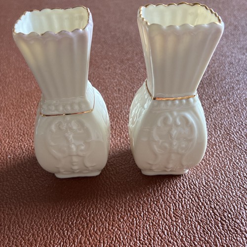 Vintage belleek bud - belleek, vases