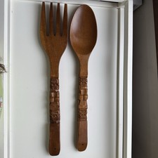 Vintage HUGE Mid Century Spoon