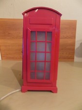 The Range Red London Telephone Box Table Lamp Lantern