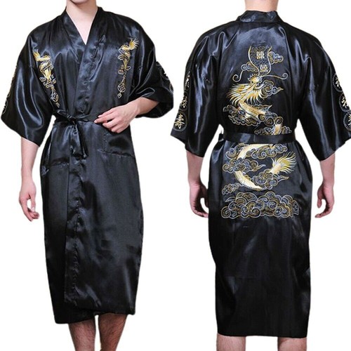 Mens satin chinese dragon - mens,