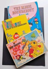3 x early MAGIC ROUNDABOUT books 1975 1969 1972 - Annual - Zebedee + Pop up