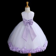 WHITE FLOWER GIRL DRESS