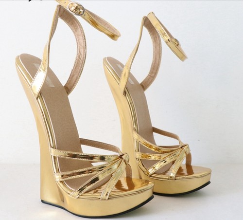 Extreme wedge sandals 18cm - , 7"