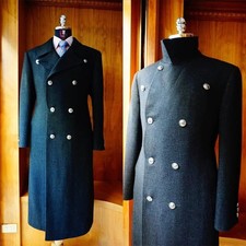Black Men's Overcoat Business
