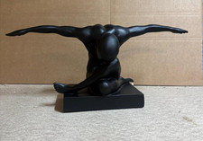 Large Resin Yoga Man Sculpture