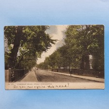 Stoke Newington Postcard 1904 Lordship Road Railings Trees London