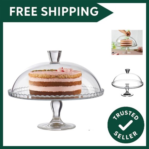Deluxe glass cake dome - deluxe, 32.5