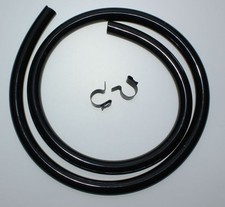 Mk2 Ford Cortina Black Radiator Overflow Pipe & Clips 1600E Lotus Cortina GT