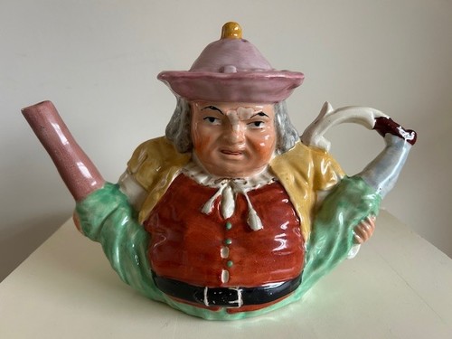 Vintage toby jug tea pot - vintage,