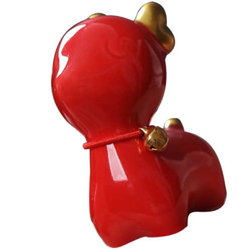 Ceramic deer statue - statue, ornament