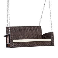 2-Seater Wicker Hanging Swing