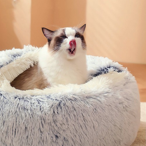 50cm large dog cat - bed, hooded