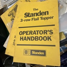  Standen 3-row  flail topper ￼ instruction manual & part list 1976￼