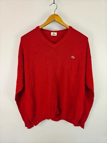 Lacoste neck jumper sweater - v-neck,